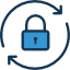 blue lock icon